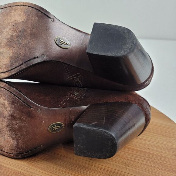 Frye Renee Womens Brown Suede Leather Zip Short Ankle Chukka Boots Booti… - Picture 13 of 14